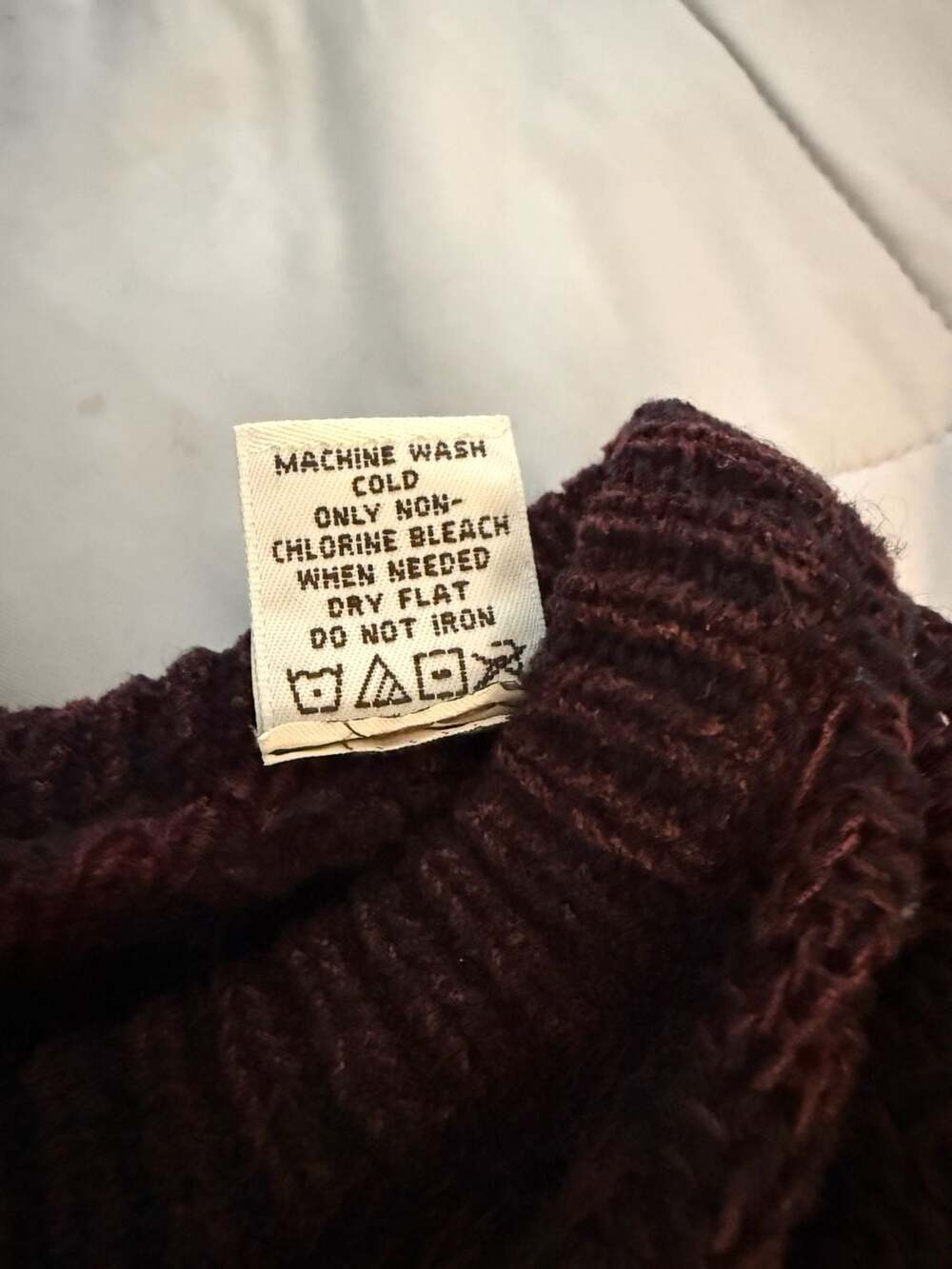 PRONTO UOMO Burgundy Chevron Pattern‎ Crew Neck Sweater XXL - Picture 3 of 3